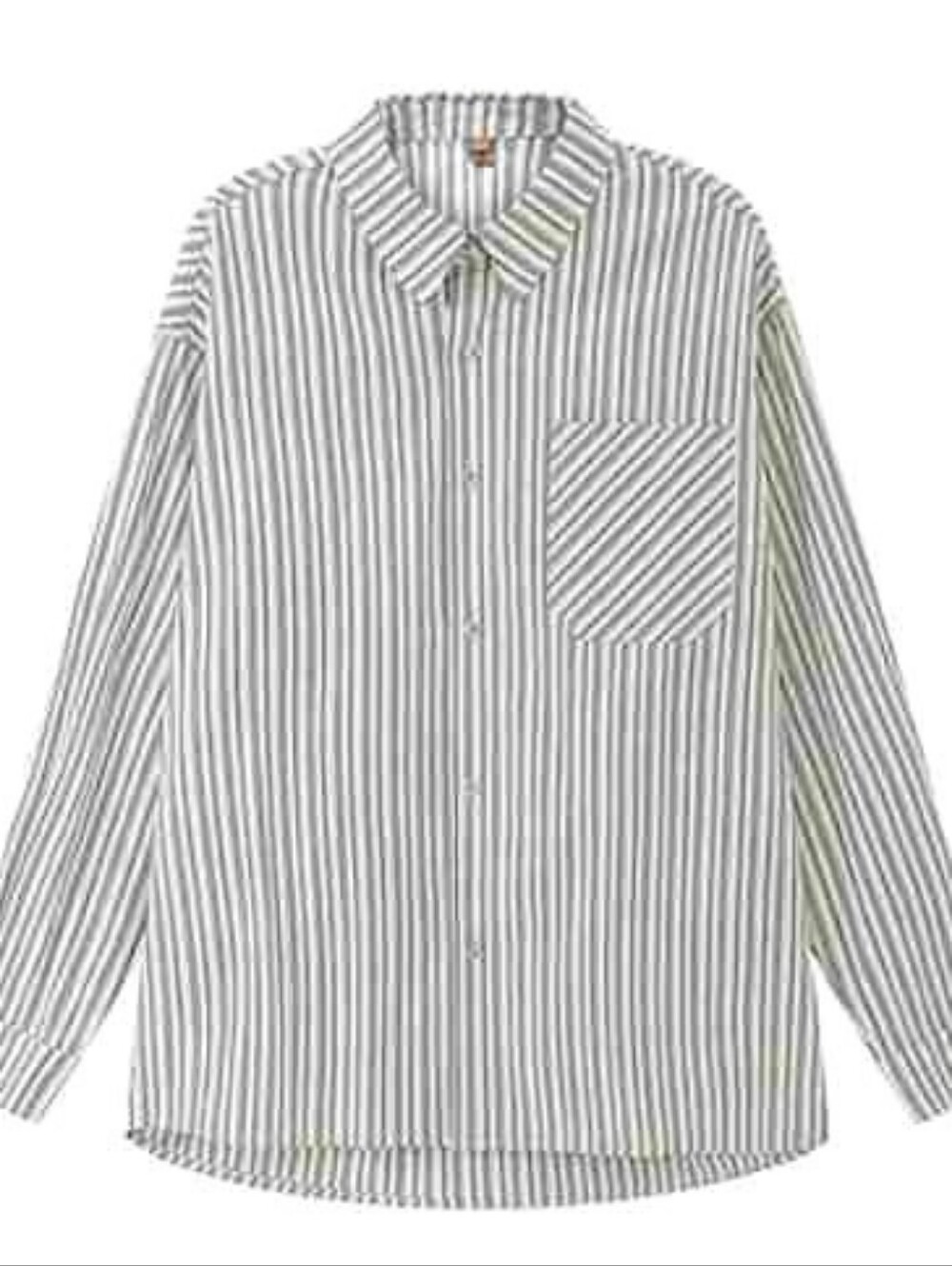White Gray Stripe Shirt